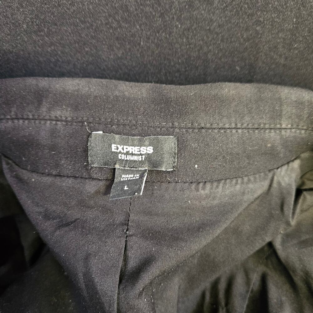 Express‎ Columnist Black Blazer Size L Women's One Button Career Office - Picture 8 of 12